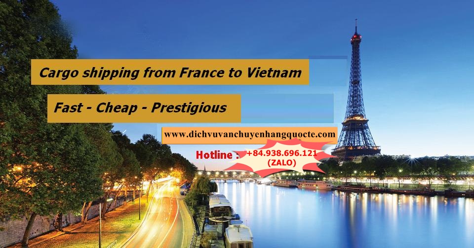 Cargo shipping from France to Vietnam