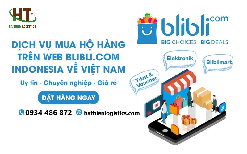 Dịch vụ order hộ/mua hộ hàng từ Indonesia về Việt Nam